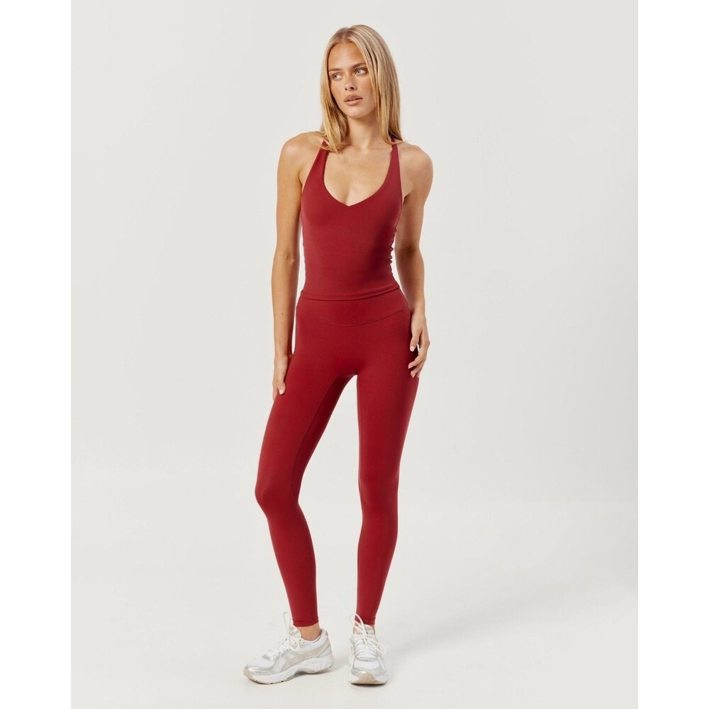 CSB Freedom Leggings Women Cherry Red Size Small